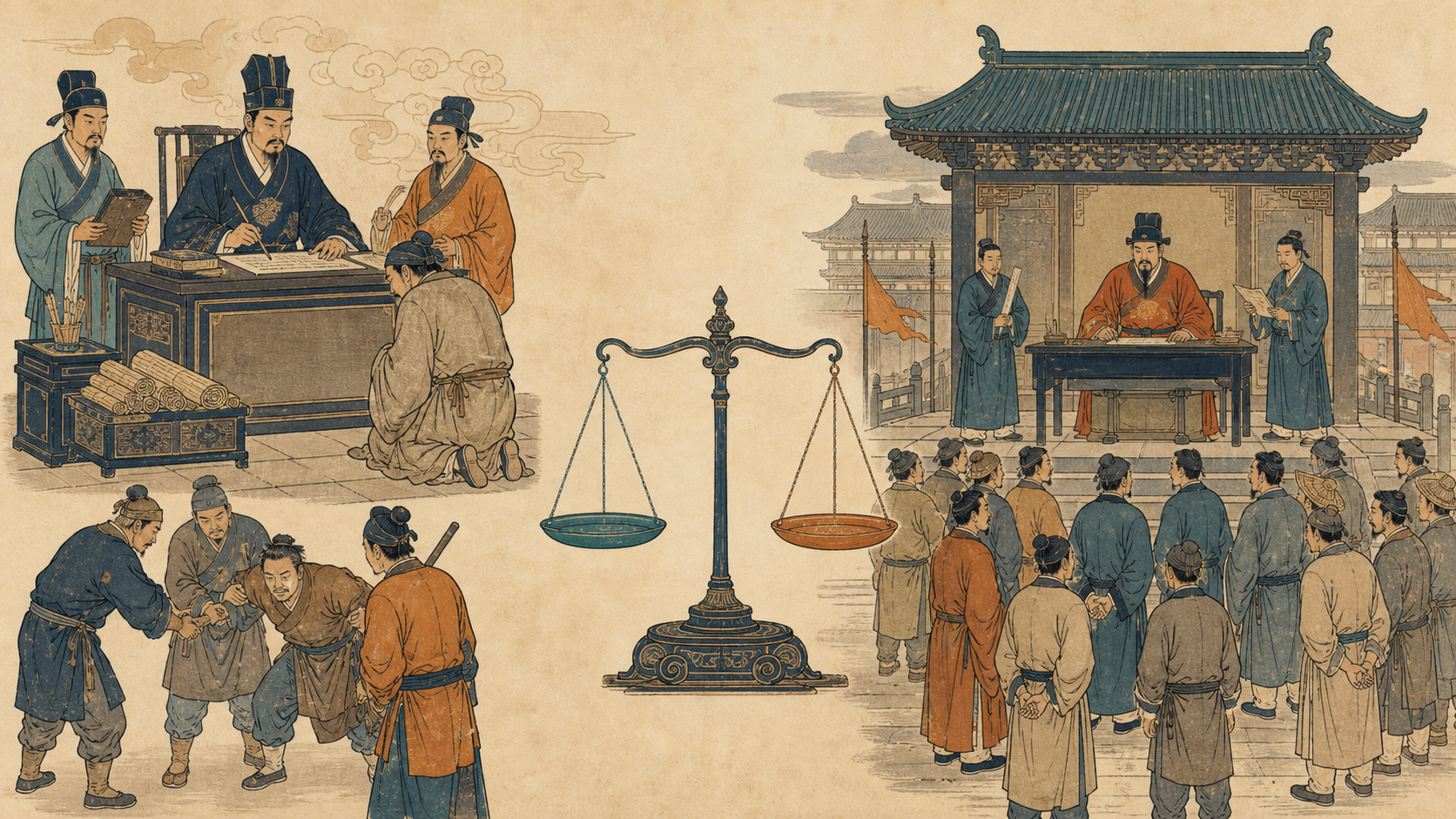 律、令、格、式在功能与适用情境上的比较图